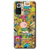 Xiaomi Redmi Note 10 Pro Kılıf HD Desen Baskılı Arka Kapak + Temperli Cam - Süper Çizgi Kahramanlar 2