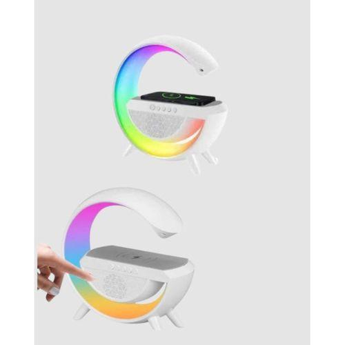 Bluetooth 5.0 Hoparlör – Kablosuz Şarj, Rgb Gece Lambası Ve Fm Radyo
