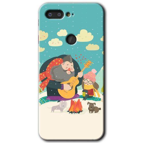 General Mobile GM 9 Pro Kılıf HD Desen Baskılı Arka Kapak - Kış Pikniği