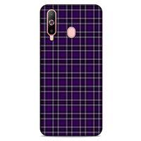 Samsung Galaxy A60 Uyumlu Kılıf Mor Delisi (11) Tam Koruma Çizgili