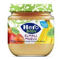 Eğitici Çocuk Hero Baby Elmalı Muzlu Kavonoz Mama 125 Gr