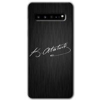 Galaxy S10 Plus Kılıf HD Desen Baskılı Arka Kapak - İmza Atatürk