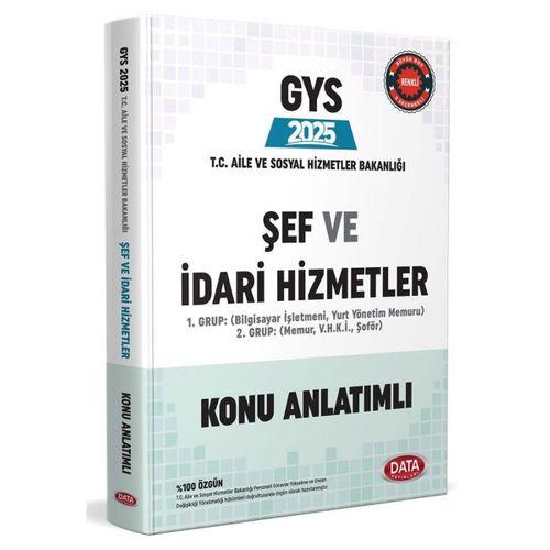 T.C. Aile ve Sosyal Hizmet Bakanlığı GYS Şef ve İdari Hizmetler Tamamı Çözümlü Konu Anlatımlı Data Yayınları