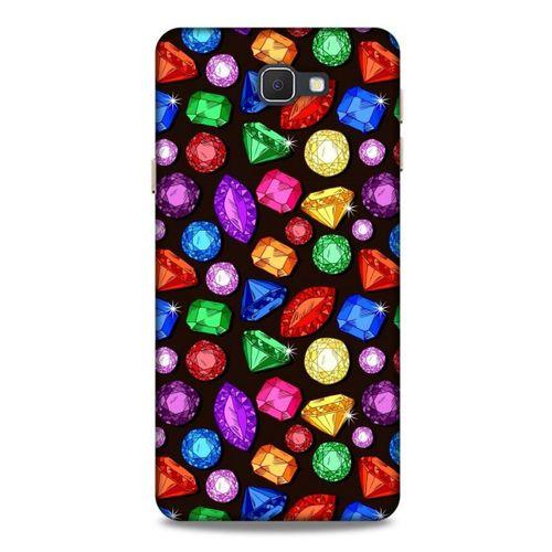 Samsung Galaxy J7 Prime Kılıf Baskılı Özel Seri Taşlı (5) Koruma Kabı