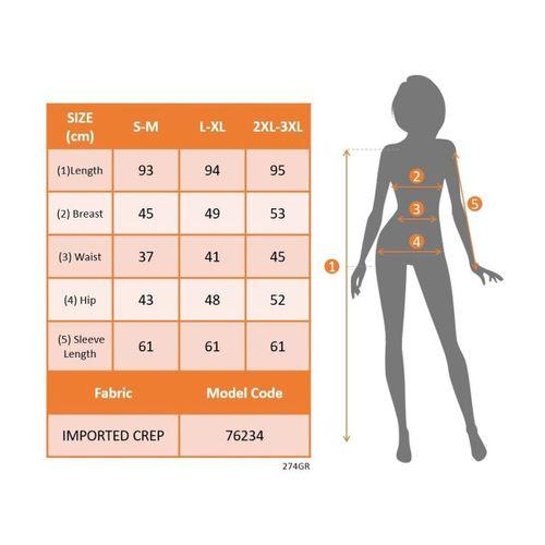 Kadın Uzun Kollu Kruvaze Yakalı Mini Ithal Krep Elbise