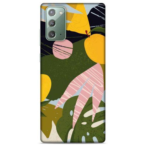 Lopard Samsung Galaxy Note 20 Uyumlu Kılıf Soyut Sanat (33) Baskılı Hybrid Kılıf