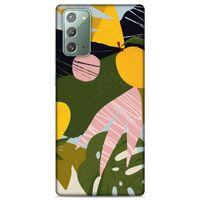 Lopard Samsung Galaxy Note 20 Uyumlu Kılıf Soyut Sanat (33) Baskılı Hybrid Kılıf