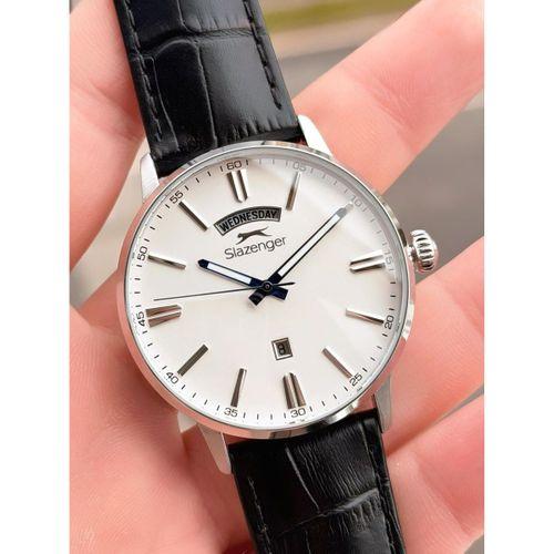 Slazenger Erkek Deri kordon Bileklik Hediyeli 2 Yıl Garantili Suya Dayanıklı Kol Saati VS.BLKT.0759