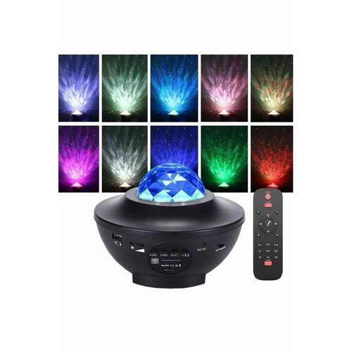 Dönen Işıklı Disko Topu Projektör Müzik Çalarlı Disco Speaker