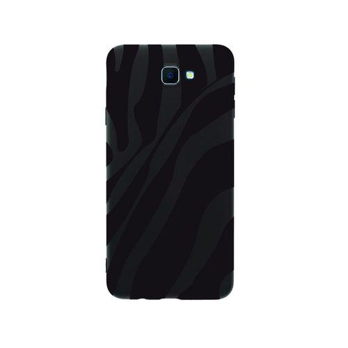 Samsung J7 Prime 2 Zebra Desenli Premium Silikonlu Siyah Telefon Kılıfı