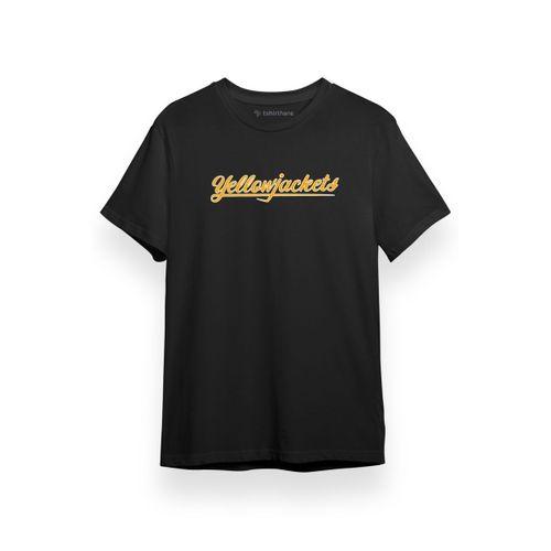 Yellowjackets Lettering Siyah Kısa kol Erkek Tshirt