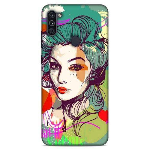 Lopard Samsung Galaxy M11 Uyumlu Kılıf Sürreal Yüzler ♀ (26) Tpu Silikon Kılıf Desenli