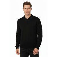 Erkek Polo Yaka Fermuarlı Triko Kazak Regular Fit  7019 BGL-ST04922