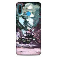 Lopard Huawei P30 Lite Uyumlu Kılıf Soyut Sanat (39) Baskılı Liquid Crystal Kılıf