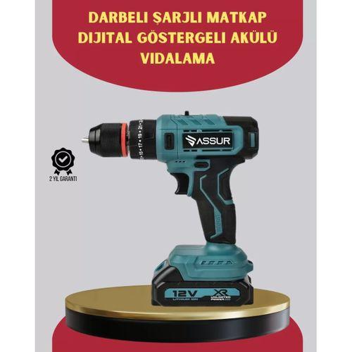 18 Parça Dijital Matkap Seti Çift Bataryalı