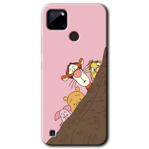 Realme C21 Kılıf Baskılı Arka Kapak - Winnie the Pooh +Tam Ekran Koruyucu