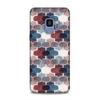 Samsung Galaxy S9 Uyumlu Kılıf Romans (7) Telefon Kılıfı Bordo Mavi