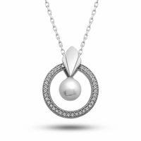 Gümüş İnci Çember Kadın Kolye