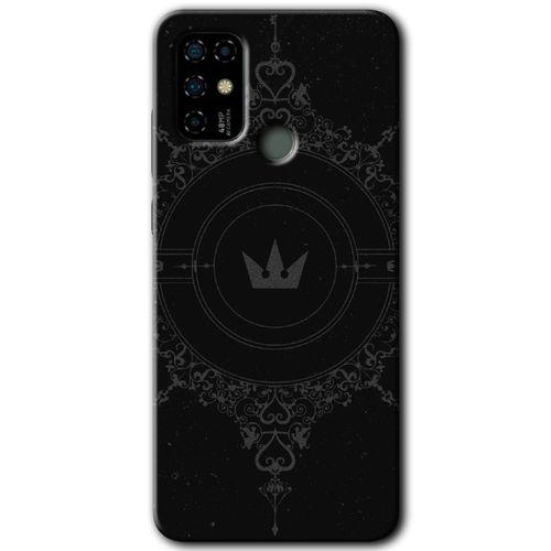 Casper Via F20 Kılıf HD Desen Baskılı Arka Kapak - Siyah Mandala 1