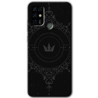 Casper Via F20 Kılıf HD Desen Baskılı Arka Kapak - Siyah Mandala 1