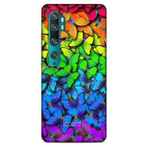 Xiaomi Mi Note 10 Pro Kılıf Kelebek Etkisi (4) Koruma Kılıfı Yeşil Kırmızı