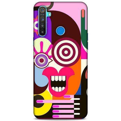 Lopard Oppo Realme 5i Uyumlu Kılıf Soyut Sanat (10) Desenli Full Koruma Kılıfı