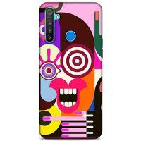 Lopard Oppo Realme 5i Uyumlu Kılıf Soyut Sanat (10) Desenli Full Koruma Kılıfı