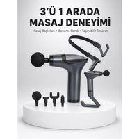 Titreşimli Şarjlı Masaj Aleti 3in1 Fonksiyonel Çok Amaçlı Model Yeni Nesil