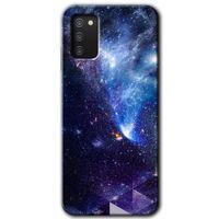 Galaxy A02s Kılıf HD Desen Baskılı Arka Kapak - Galaksi + Kırılmaz Cam