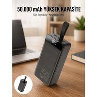 Hızlı Taşınabilir 50 000 Mah Powerbank Led Ekran Android Ve İos Uyumlu Yeni Nesil