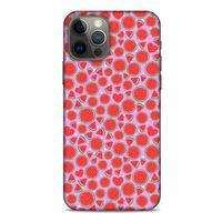 Apple iPhone 12 Pro Uyumlu Kılıf Pembe Delisi (30) Silicone Case Karpuz