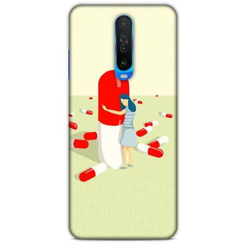 Xiaomi Redmi K30 Kılıf Depresyon (19) Kılıfları Kahve Turuncu