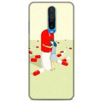 Xiaomi Redmi K30 Kılıf Depresyon (19) Kılıfları Kahve Turuncu