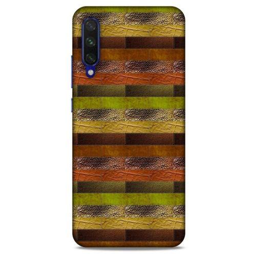 Xiaomi Mi A3 Kılıf Patchwork (48) Bumper Kılıf Kahve Yeşil