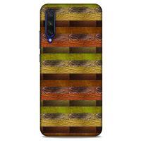 Xiaomi Mi A3 Kılıf Patchwork (48) Bumper Kılıf Kahve Yeşil