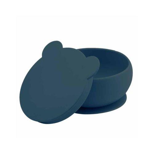 OiOi OiOi Silikon Kapaklı Kase Deep Blue