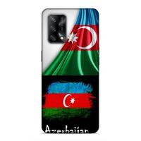 Oppo A74 4G Uyumlu Kılıf Azarbaijan (13) Silikon Kap Bayraklar