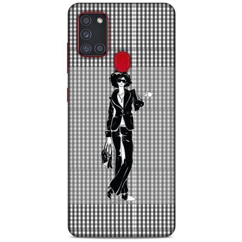 Sokak Modası 46 Samsung Galaxy A21s Kılıf Desenli Silikon