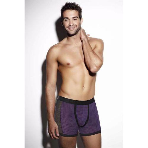 Erkek Modal Yan Fileli Puantiyeli Boxer