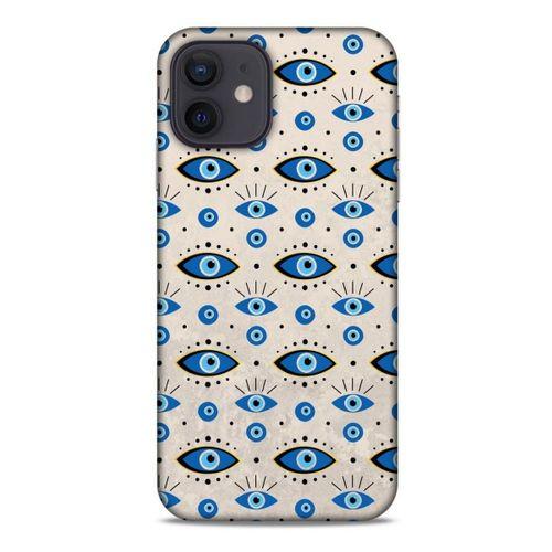 Nazarium (33) Desenli Silikon Kapak Apple iPhone 12 Kılıf
