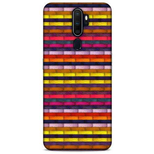 Oppo A9 2020 Kılıf Patchwork (42) Rugged Armor Kılıf Karışık Renkli