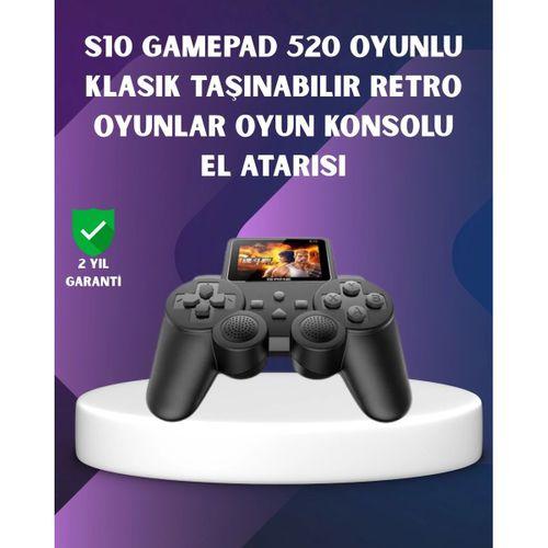 500 Dahili Oyunlu Taşınabilir Retro El Konsolu-2.4 İnç Renkli Ekranlı