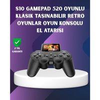 500 Dahili Oyunlu Taşınabilir Retro El Konsolu-2.4 İnç Renkli Ekranlı