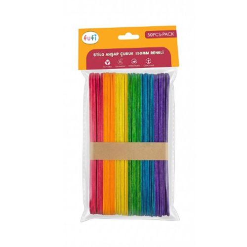 Fufi Renkli Dil Çubuğu Geniş 50Li - 2 paket