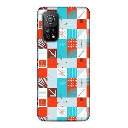 Xiaomi Mi 10T Pro 5G Uyumlu Kılıf Insomnia (33) Hybrid Kılıf Turkuaz Kırmızı