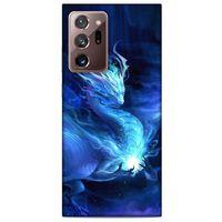Samsung Galaxy Note 20 Ultra Kılıf Dragons (36) Glitter Kılıf Ejderha Ateşi