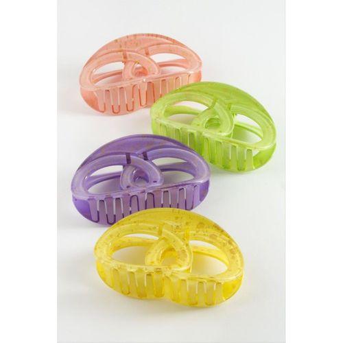 İç İçe Halka Renkli Mandal Toka 12 cm