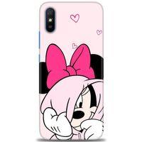 Xiaomi Redmi 9A Kılıf HD Baskılı Kılıf - Pink + Tam Ekran Koruyucu