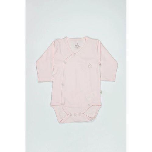 Organik Natural Basic Style Kruvaze Uzun Kol Body BS17102 Pembe