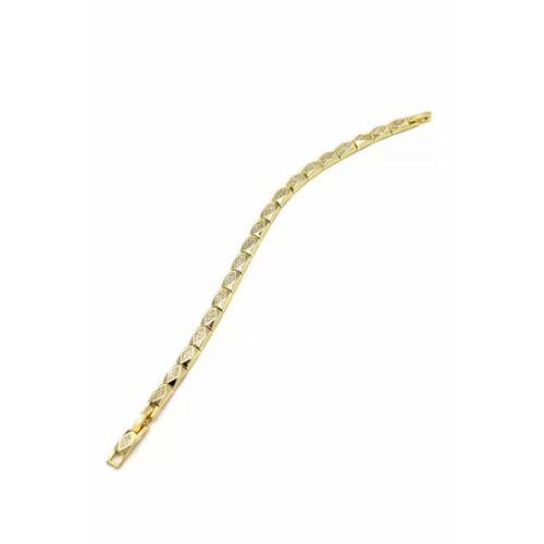 Taşlı VİP Bileklik - Altın